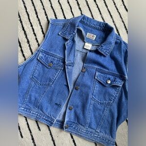 vintage denim stefano vest